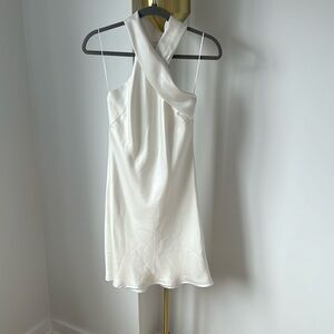 Galvan Pandora Tie-detailed Satin Halterneck -$1,150 retail price. Worn once.